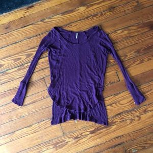 Free People mauve purple long sleeve sweater